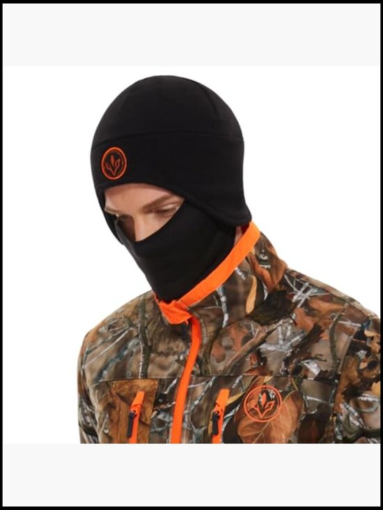 Soft Fleece 2-in-1 Beanie with Ski Mask Ear Flap for Men Women Winter Hat